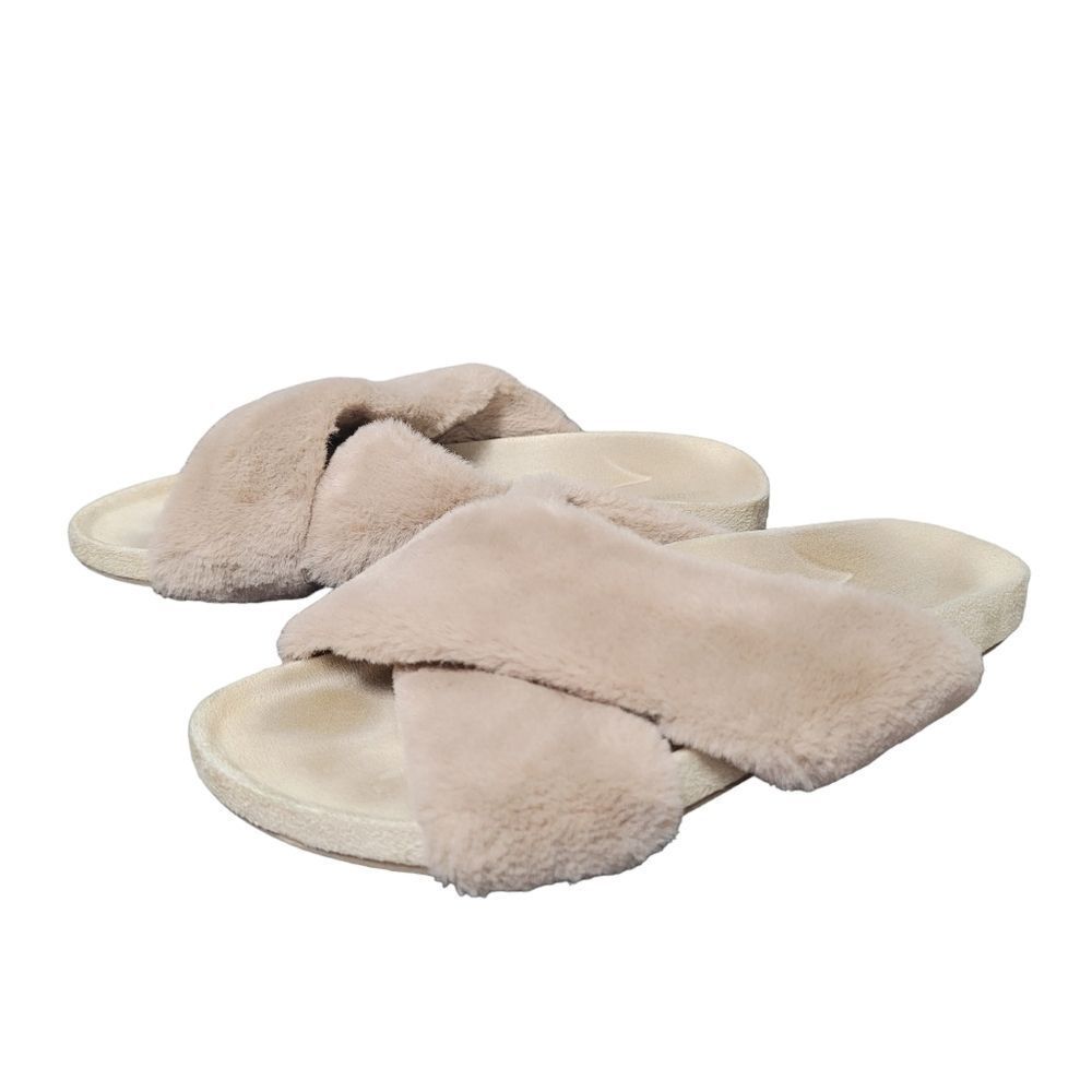 BIRDIES The Robin Tan Faux Fur Sandals - Picture 3 of 12